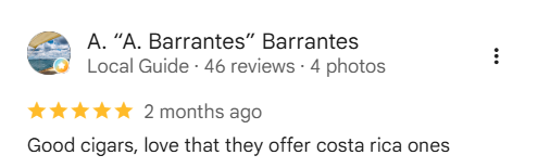 Google review screenshot
