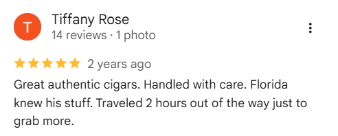 Google review screenshot