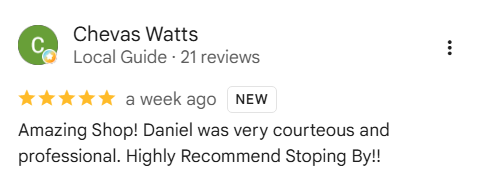 Google review screenshot