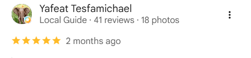 Google review screenshot